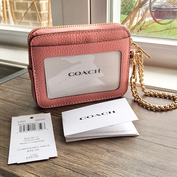 🌺ONE LEFT!🌺 NWT COACH Zip Card Case!!! - Picture 4 of 10